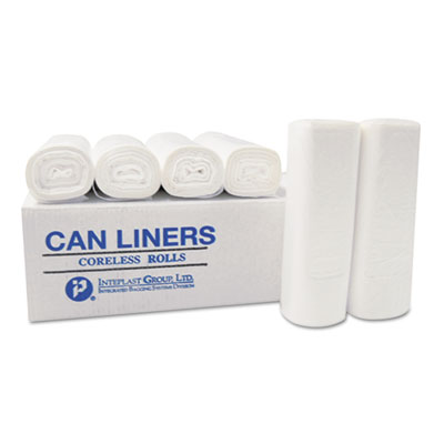 HIGH-DENSITY COMMERCIAL CAN  LINERS, 7GAL, 6 MICRON, 20 X 