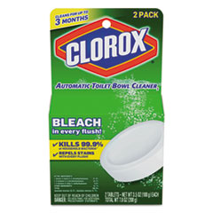 CLOROX AUTOMATED TOILET BOWL CLEANER, 3.5OZ TABLET, 2/PK,