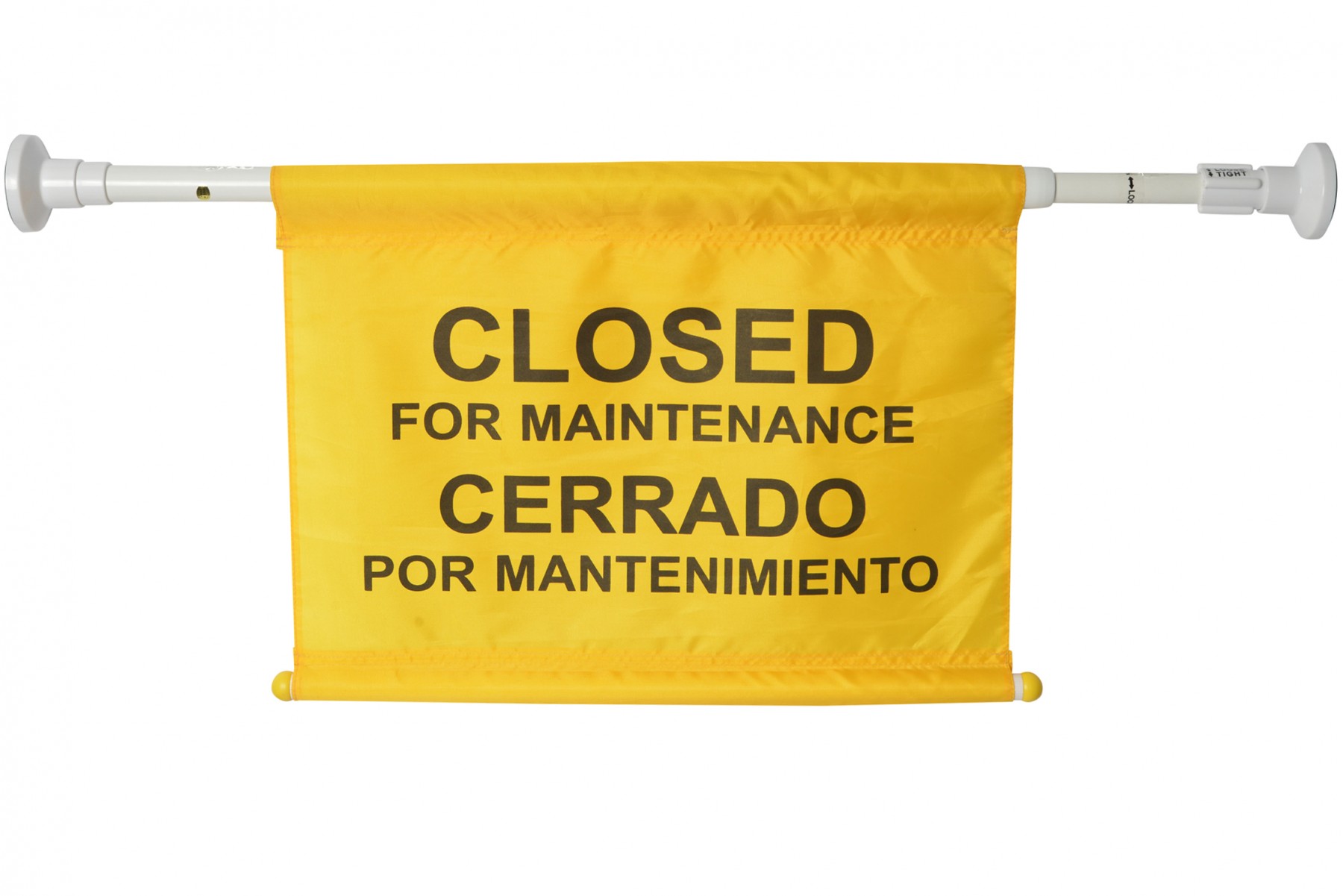DOORWAY HANGING SIGN YELLOW,  CLOSED FOR MAINTENANCE
