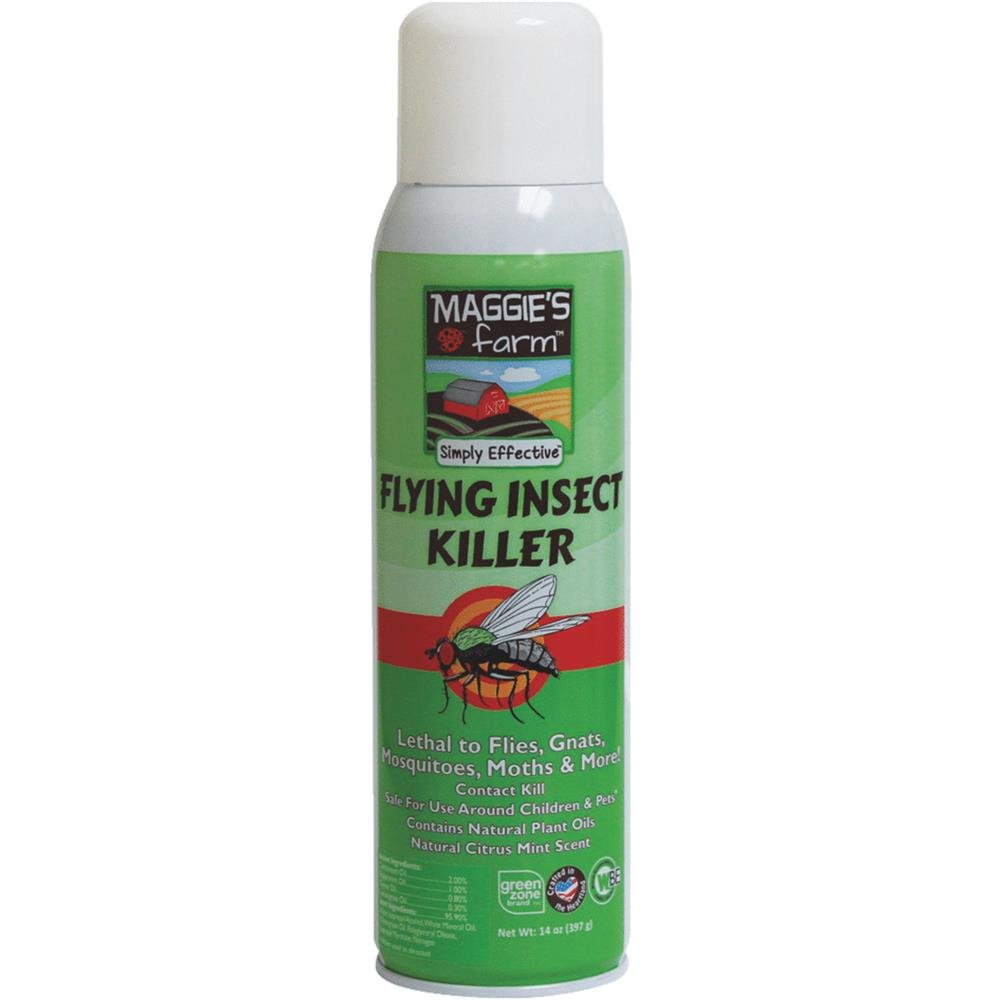 MAGGIE&#39;S FARM FLYING INSECT
SPRAY, 14OZ, NATURAL, SAFE FOR
CHILDREN &amp; PETS, 6/CS