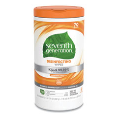 SEVENTH GENERATION BOTANICAL 
DISINFECTING WIPES, 7X8, 70CT, 
6/CS, KILLS 99.9% OF GERMS 
BOTANICALLY, EFFECTIVE AGAINST 
INFLUENZA A