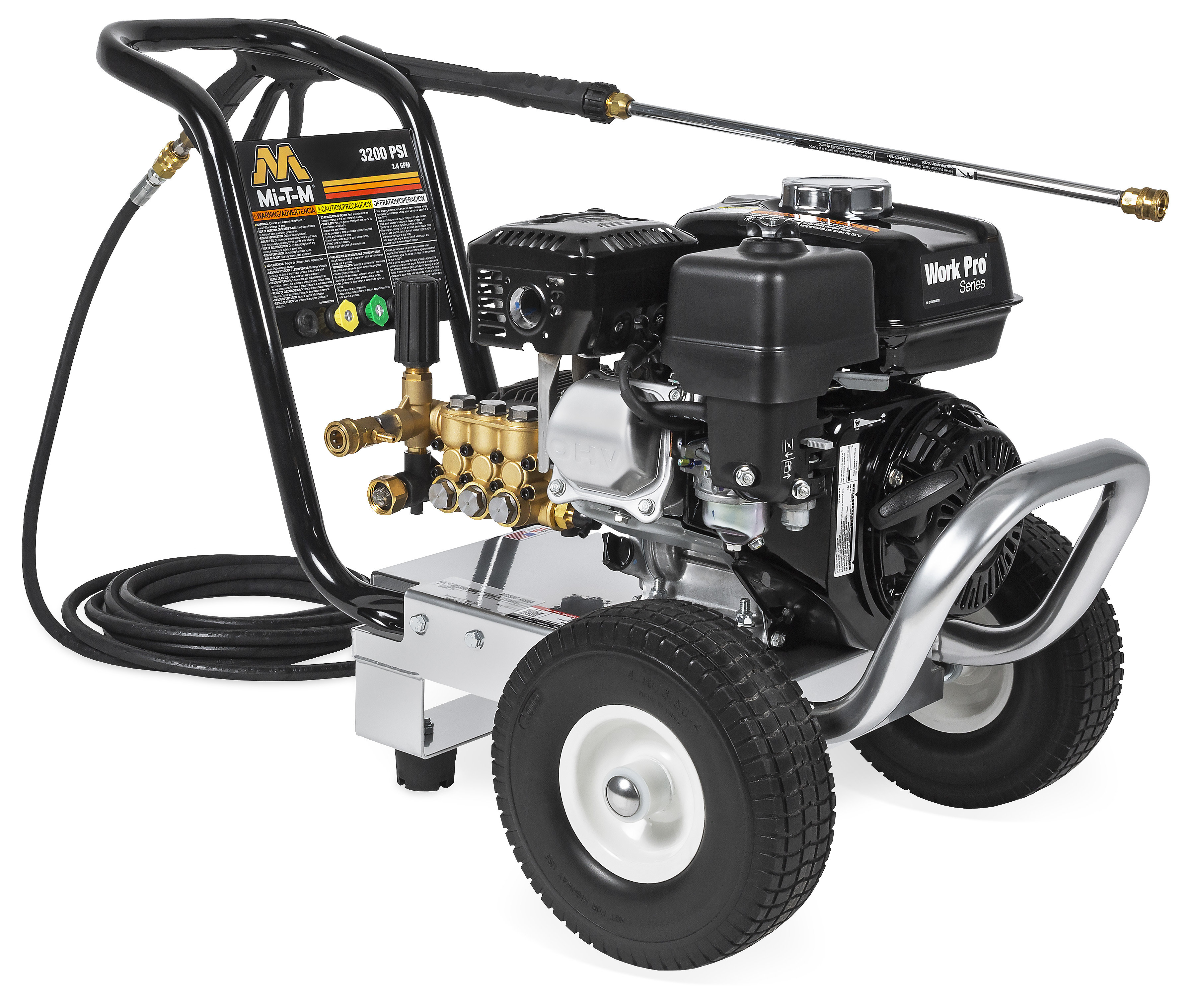 WORK PRO SERIES GASOLINE 
DIRECT DRIVE COLD WATER POWER 
WASHER 8HP 3200PSI 2.4GPM