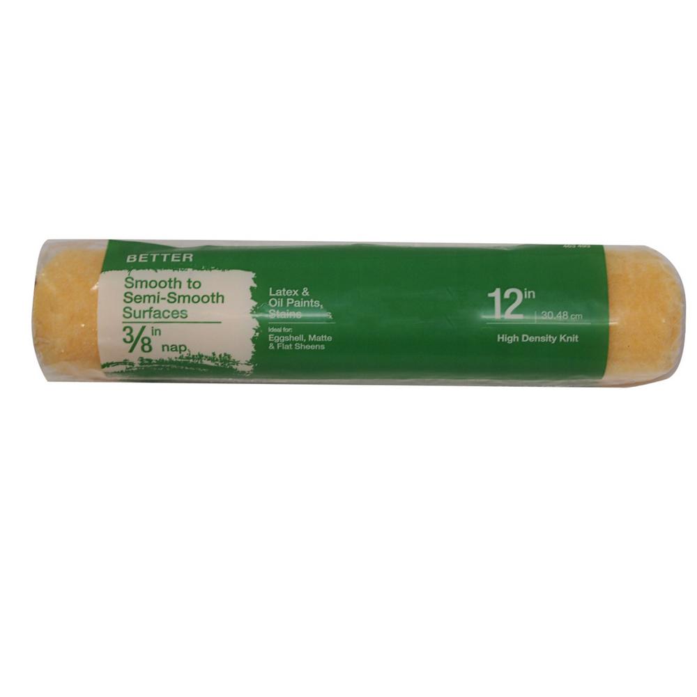 12 X 3/8&quot; HIGH-DENSITY  POLYESTER KNIT PAINT ROLLER 